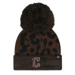 Cleveland Guardians Hats Shop – Shop women8217s cleveland guardians 821747 brown rosette cuffed knit hat with pom Collection