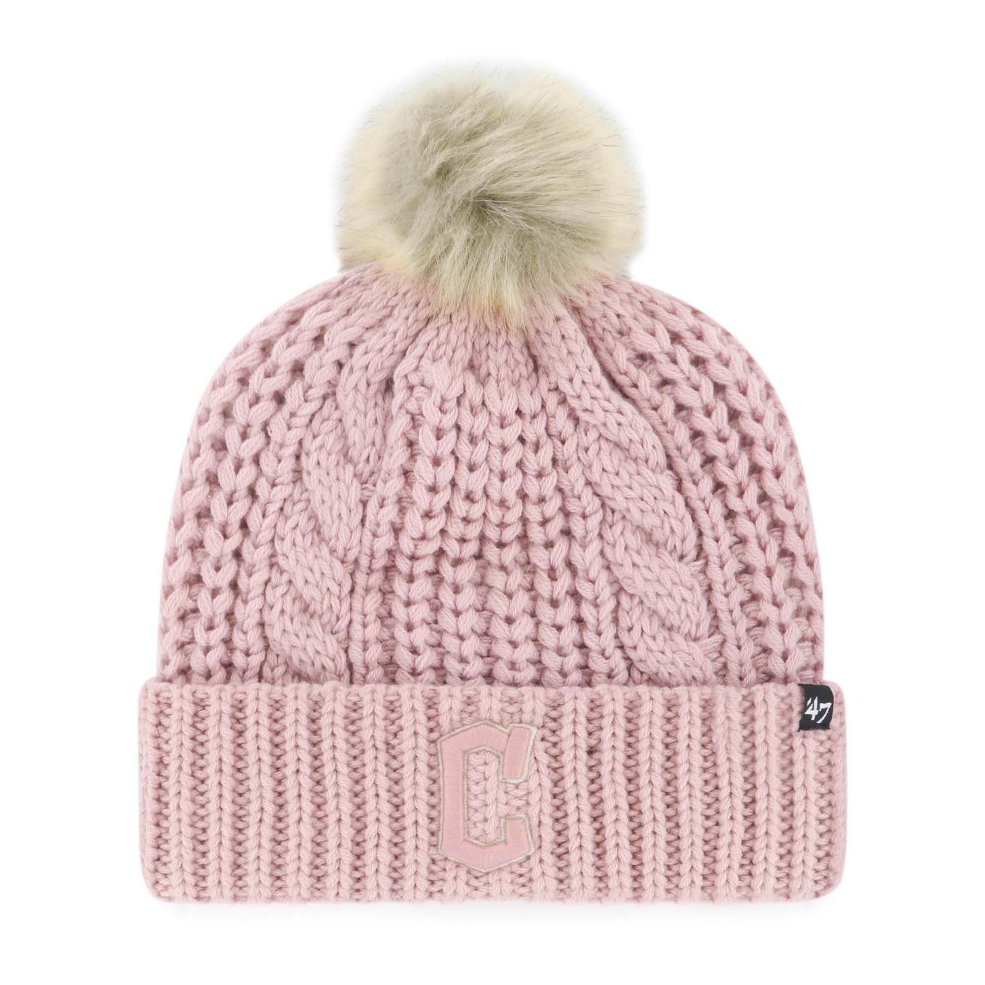 Cleveland Guardians Hats Shop – Shop women8217s cleveland guardians 821747 dusty rose meeko cuffed knit hat with pom Collection