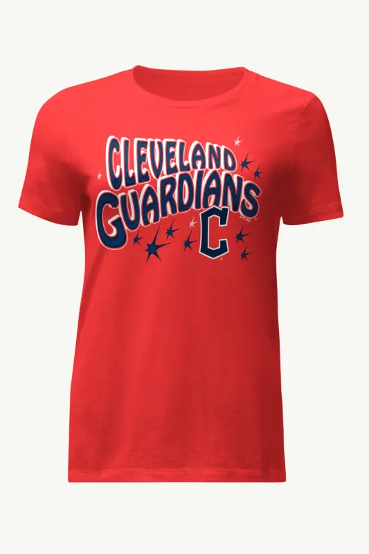 womens cleveland guardians fireworks t shirt red